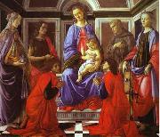 Sandro Botticelli Madonna and Child with Six Saints Sweden oil painting artist